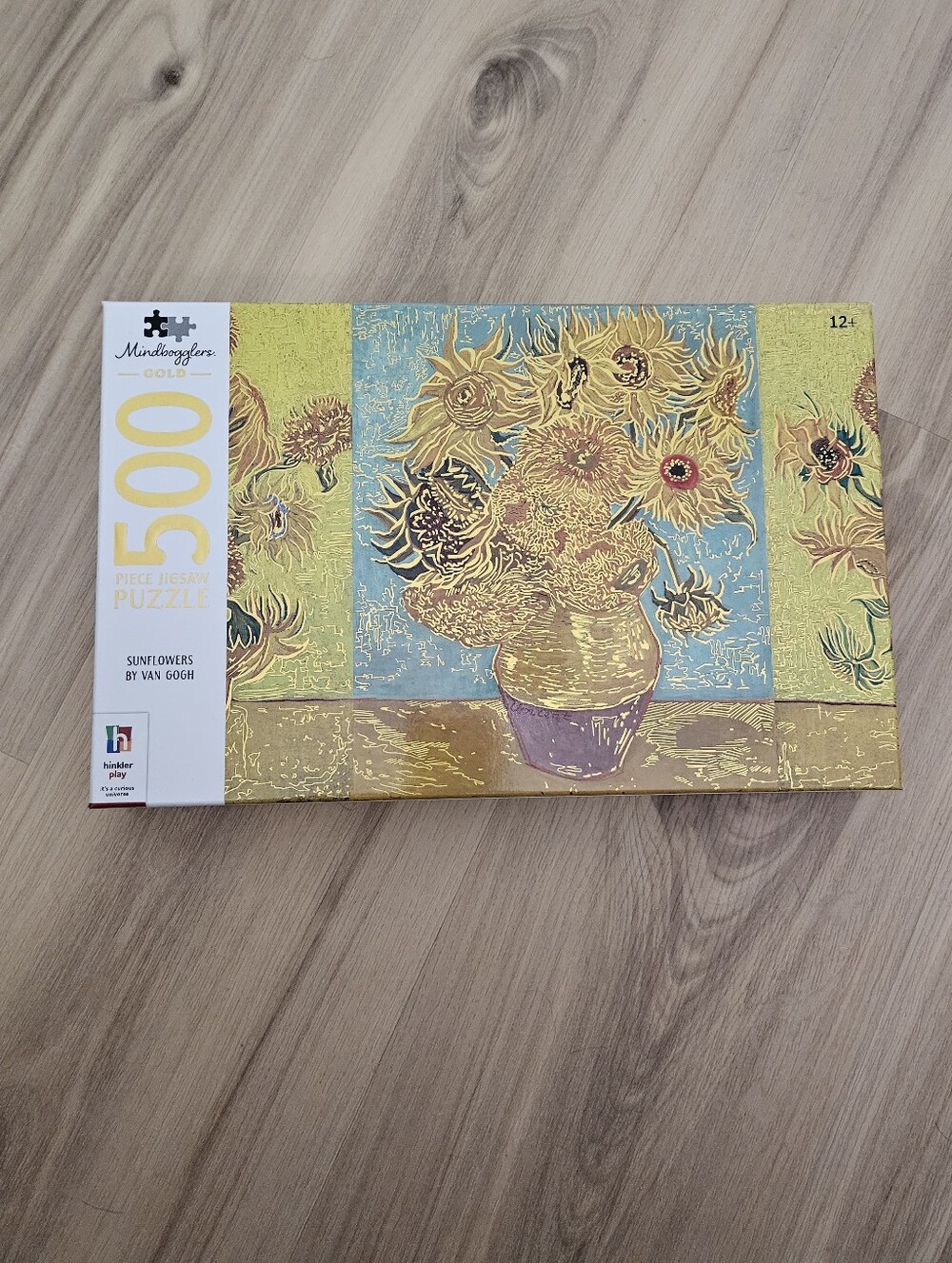 Mindbogglers 500-Piece Jigsaw Puzzle - Van Gogh Sunflowers - Yellow & Blue